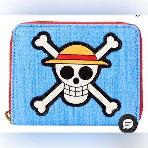 NWT Loungefly One Piece Luffy zip around wallet